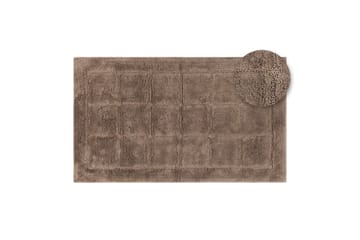 Baderomsmatte Kvadrat - 50x80 cm, Mørk Lin - Interiør - Baderomsinnredning - Baderomskrakker