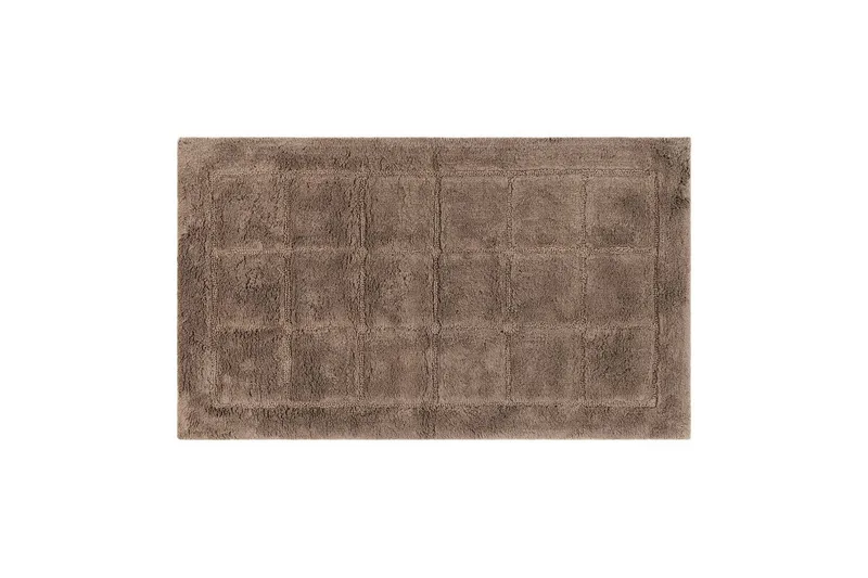 Baderomsmatte Kvadrat, 50x80 cm, Mørk Lin