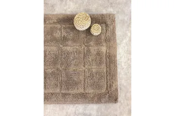 Baderomsmatte Kvadrat - 50x80 cm, Mørk Lin - Tekstiler & tepper - Teppe & matte - Baderomsmatte