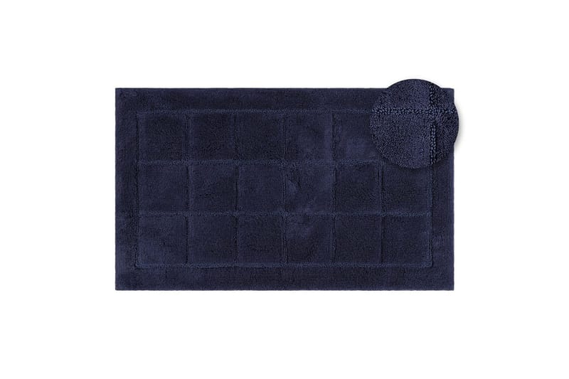 Baderomsmatte Kvadrat - 50x80 cm, Marineblå - Tekstiler & tepper - Teppe & matte - Små tepper