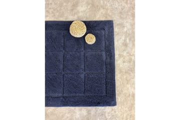 Baderomsmatte Kvadrat - 50x80 cm, Marineblå - Tekstiler & tepper - Teppe & matte - Små tepper