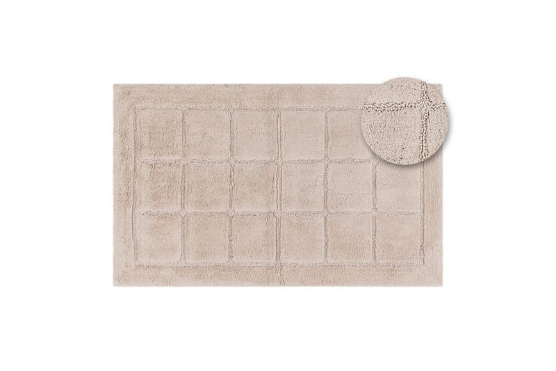 Baderomsmatte Kvadrat - 50x80 cm, Nature - Tekstiler & tepper - Teppe & matte - Små tepper