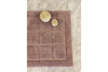 Baderomsmatte Kvadrat - 50x80 cm, Støvete Rosa - Tekstiler & tepper - Teppe & matte - Små tepper