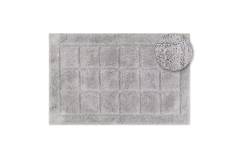 Baderomsmatte Kvadrat - 50x80 cm/Sølv - Tekstiler & tepper - Teppe & matte - Små tepper