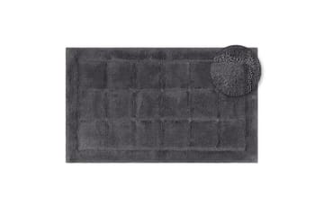 Baderomsmatte Kvadrat - 70x120 cm, Grå - Interiør - Baderomsinnredning - Baderomskrakker
