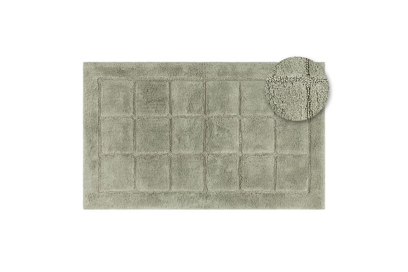 Baderomsmatte Kvadrat - 70x120 cm, Lysegrønn - Interiør - Baderomsinnredning - Baderomskrakker