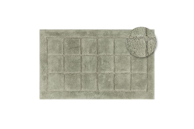 Baderomsmatte Kvadrat - 70x120 cm, Lysegrønn - Tekstiler & tepper - Teppe & matte - Baderomsmatte