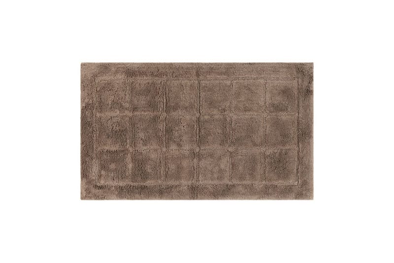 Baderomsmatte Kvadrat, 70x120 cm, Mørk Lin
