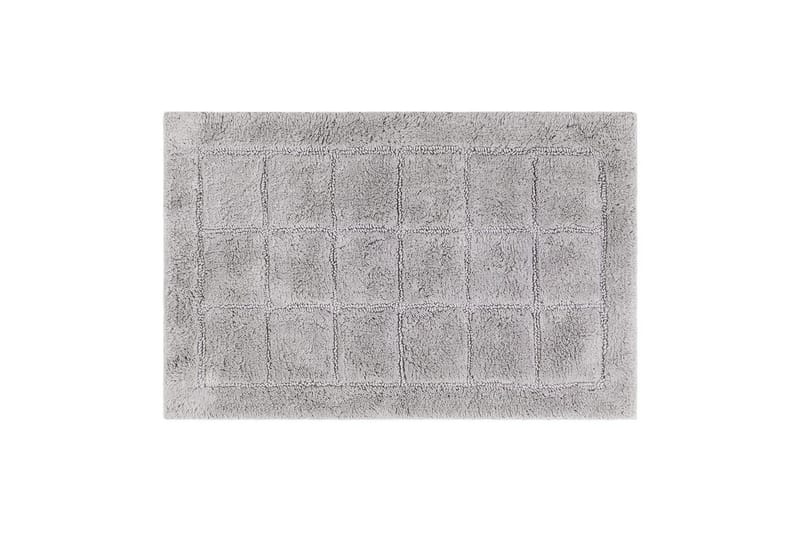 Baderomsmatte Kvadrat - 70x120 cm, Sølv - Interiør - Baderomsinnredning - Baderomskrakker