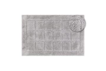 Baderomsmatte Kvadrat - 70x120 cm, Sølv - Interiør - Baderomsinnredning - Baderomskrakker