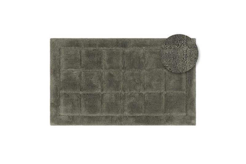 Baderomsmatte Kvadrat - 70x120 cm, Smaragdgrønn - Interiør - Baderomsinnredning - Baderomskrakker