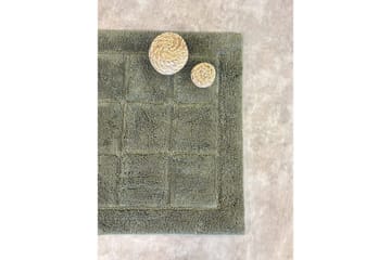Baderomsmatte Kvadrat - 70x120 cm, Smaragdgrønn - Interiør - Baderomsinnredning - Baderomskrakker