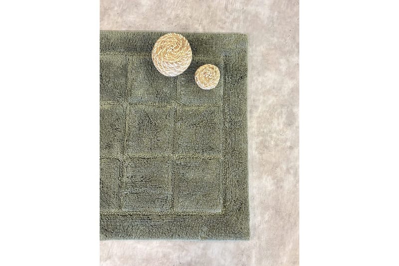 Baderomsmatte Kvadrat - 70x120 cm, Smaragdgrønn - Interiør - Baderomsinnredning - Baderomskrakker
