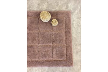 Baderomsmatte Kvadrat - 70x120 cm, Støvete Rosa - Interiør - Baderomsinnredning - Baderomskrakker