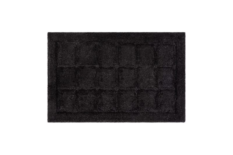 Baderomsmatte Kvadrat - 70x120 cm, Svart - Interiør - Baderomsinnredning - Baderomskrakker