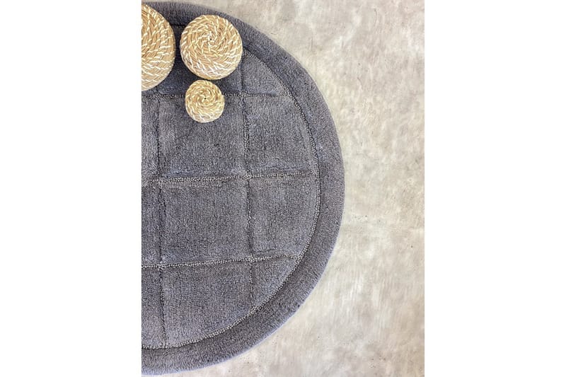 Baderomsmatte Kvadrat - 80x80 cm, Grå - Interiør - Baderomsinnredning - Baderomskrakker