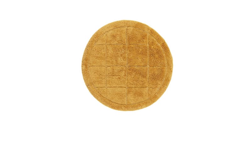 Baderomsmatte Kvadrat - 80x80 cm, Gul - Interiør - Baderomsinnredning - Baderomskrakker