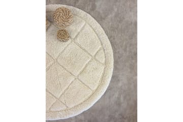 Baderomsmatte Kvadrat - 80x80 cm, Krem - Interiør - Baderomsinnredning - Baderomskrakker