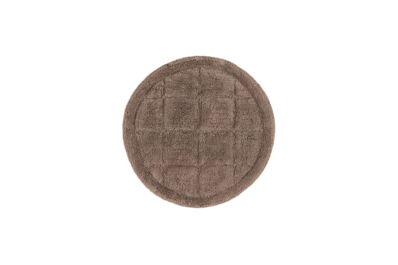 Baderomsmatte Kvadrat - 80x80 cm, Mørk Lin - Interiør - Baderomsinnredning - Baderomskrakker