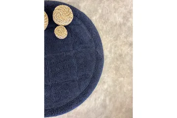 Baderomsmatte Kvadrat - 80x80 cm, Marineblå - Tekstiler & tepper - Teppe & matte - Baderomsmatte