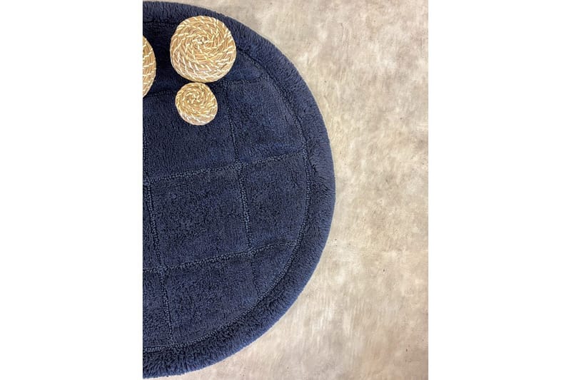 Baderomsmatte Kvadrat - 80x80 cm, Marineblå - Tekstiler & tepper - Teppe & matte - Baderomsmatte