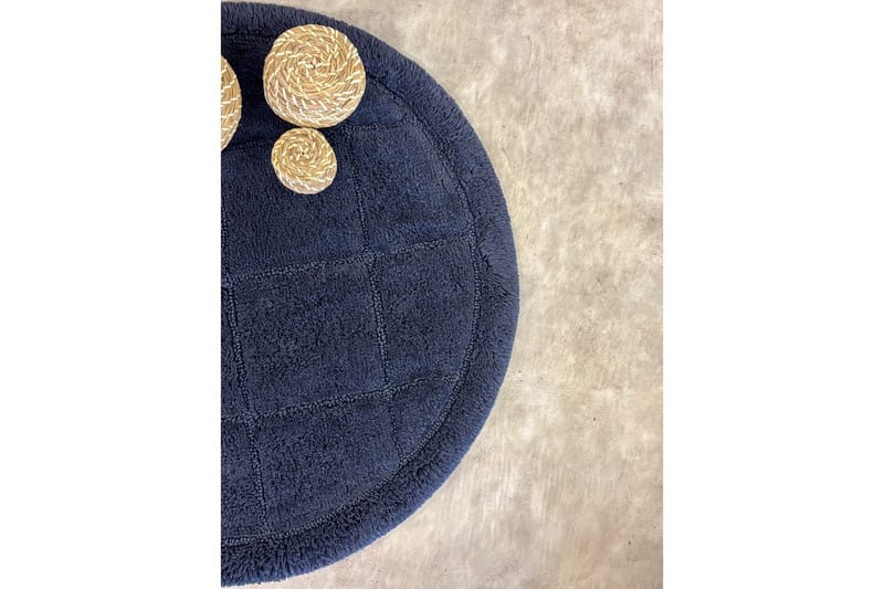 Baderomsmatte Kvadrat - 80x80 cm, Marineblå - Interiør - Baderomsinnredning - Baderomskrakker