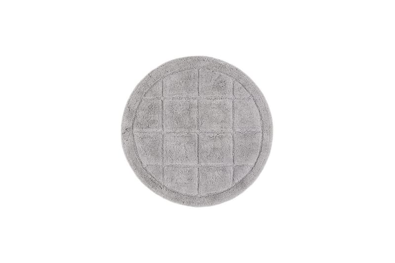Baderomsmatte Kvadrat - 80x80 cm, Sølv - Interiør - Baderomsinnredning - Baderomskrakker