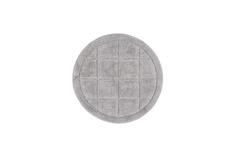 Baderomsmatte Kvadrat - 80x80 cm, Sølv - Tekstiler & tepper - Teppe & matte - Baderomsmatte