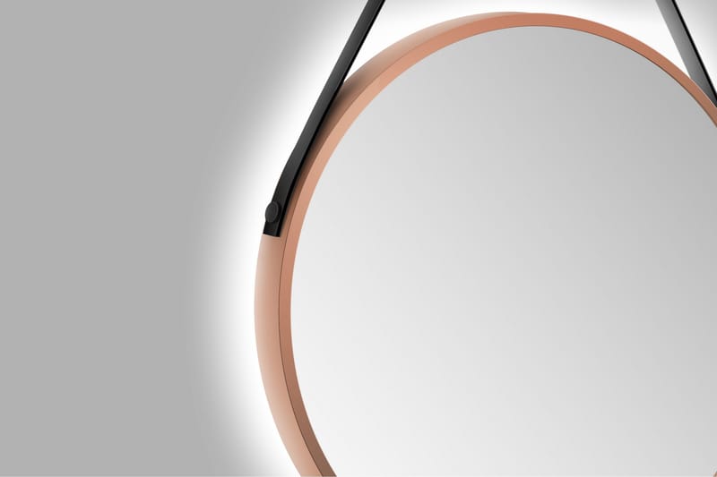 Allejaure Speil 50 cm Rundt - Kobber - Interiør - Baderomsinnredning - Baderomsspeil