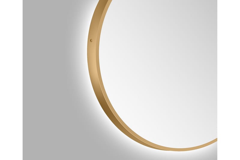 Allejaure Speil 80 cm Rundt - Gull - Interiør - Baderomsinnredning - Baderomsspeil