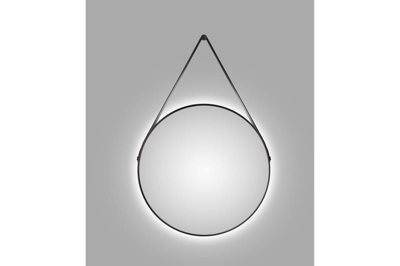 Allejaure Speil 80 cm Rundt - Svart - Interiør - Baderomsinnredning - Baderomsspeil