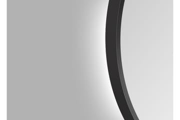 Allejaure Speil 80 cm Rundt - Svart - Interiør - Baderomsinnredning - Baderomsspeil