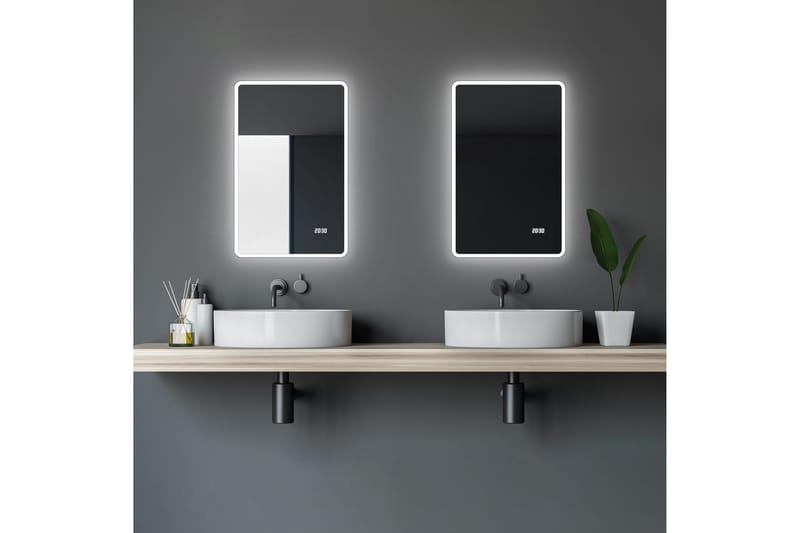Aspsele Baderomsspeil 70 cm LED-Lys - Interiør - Baderomsinnredning - Baderomsspeil
