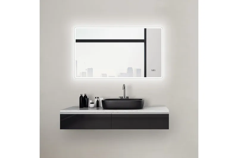 Aspsele Baderomsspeil 70 cm LED-Lys - Interiør - Baderomsinnredning - Baderomsspeil