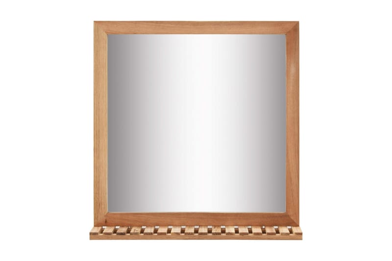 Baderomsspeil 60x12x62 cm heltre valnøtt - Brun - Speil - Baderomsspeil