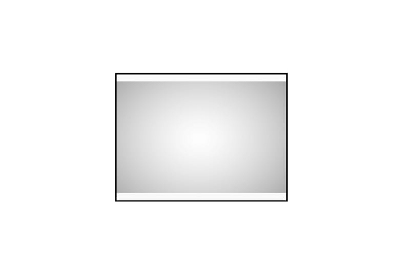 Baderomsspeil Almunge 60 cm LED-Lys - Svart - Baderomsspeil med belysning - Speil - Baderomsspeil