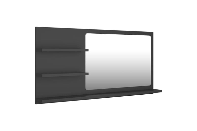 Baderomsspeil grå 90x10,5x45 cm sponplate - Grå - Speil - Baderomsspeil