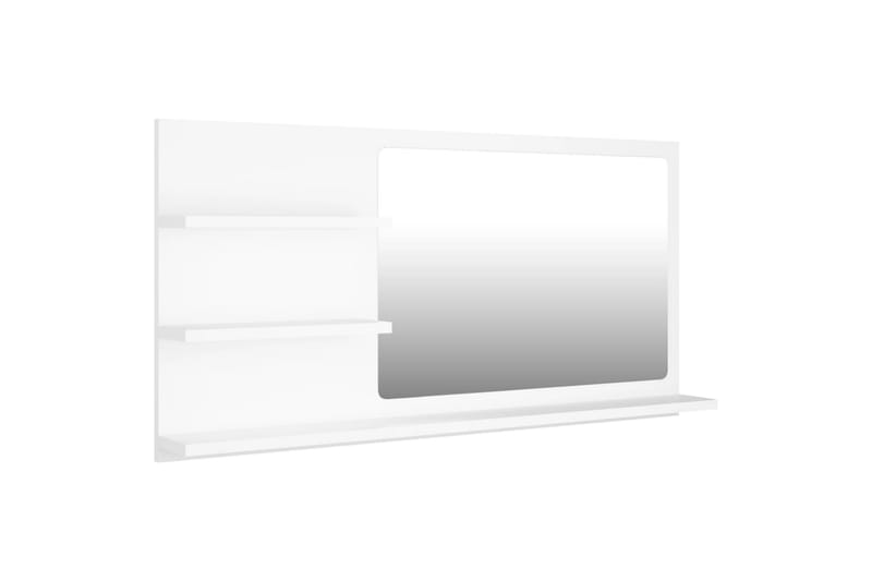 Baderomsspeil hvit 90x10,5x45 cm sponplate - Hvit - Speil - Baderomsspeil