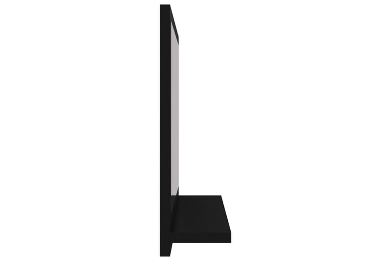Baderomsspeil svart 40x10,5x37 cm sponplate - Svart - Speil - Baderomsspeil