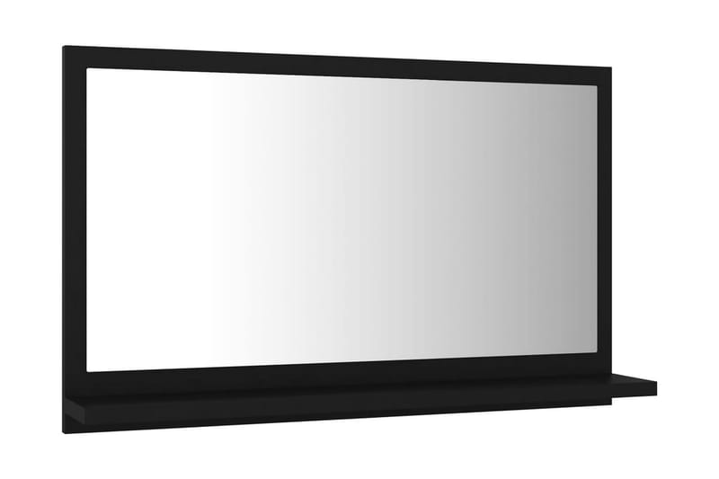 Baderomsspeil svart 60x10,5x37 cm sponplate - Svart - Speil - Baderomsspeil