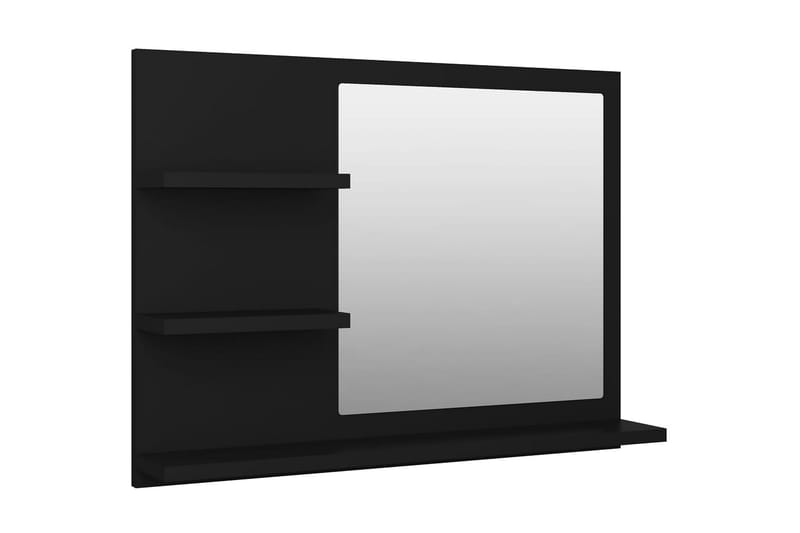 Baderomsspeil svart 60x10,5x45 cm sponplate - Svart - Speil - Baderomsspeil