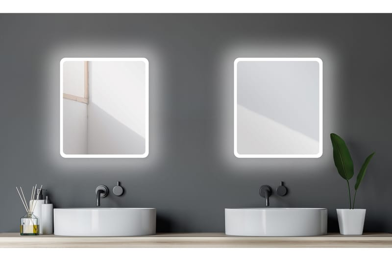 Dalkarl Speil 40x45 cm - Sølv - Interiør - Baderomsinnredning - Baderomsspeil