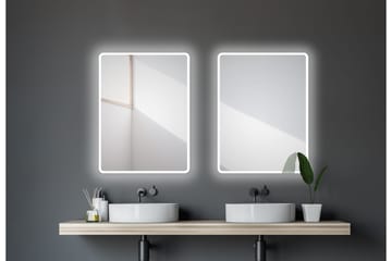 Dalkarl Speil 80x60 cm - Sølv - Interiør - Baderomsinnredning - Baderomsspeil