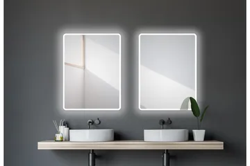 Dalkarl Speil 80x60 cm - Sølv - Interiør - Baderomsinnredning - Baderomsspeil