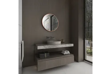 Digerberget Speil 60 cm Rund - Kobber - Interiør - Baderomsinnredning - Baderomsspeil