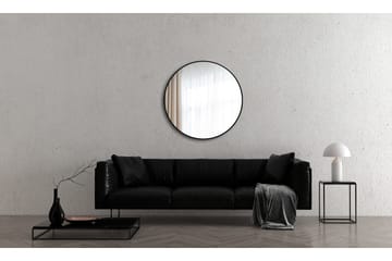 Gottsätter Speil 100 cm Rundt - Svart - Interiør - Baderomsinnredning - Baderomsspeil