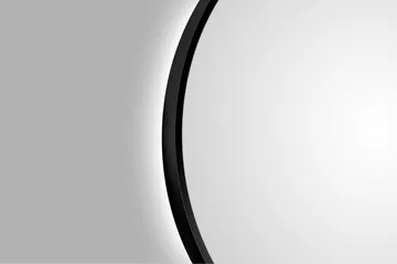 Gottsätter Speil 60 cm Rundt - Svart - Interiør - Baderomsinnredning - Baderomsspeil