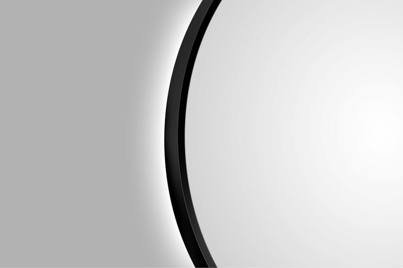 Gottsätter Speil 80 cm Rundt - Svart - Interiør - Baderomsinnredning - Baderomsspeil