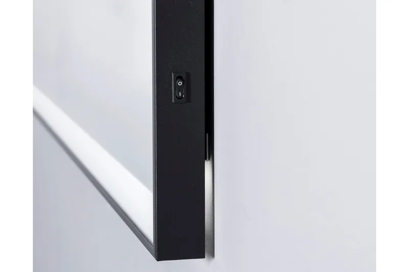 Knutby Baderomsspeil 70 cm LED-Lys - Svart - Interiør - Baderomsinnredning - Baderomsspeil