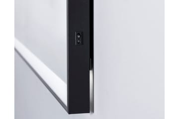 Knutby Baderomsspeil 70 cm LED-Lys - Svart - Interiør - Baderomsinnredning - Baderomsspeil
